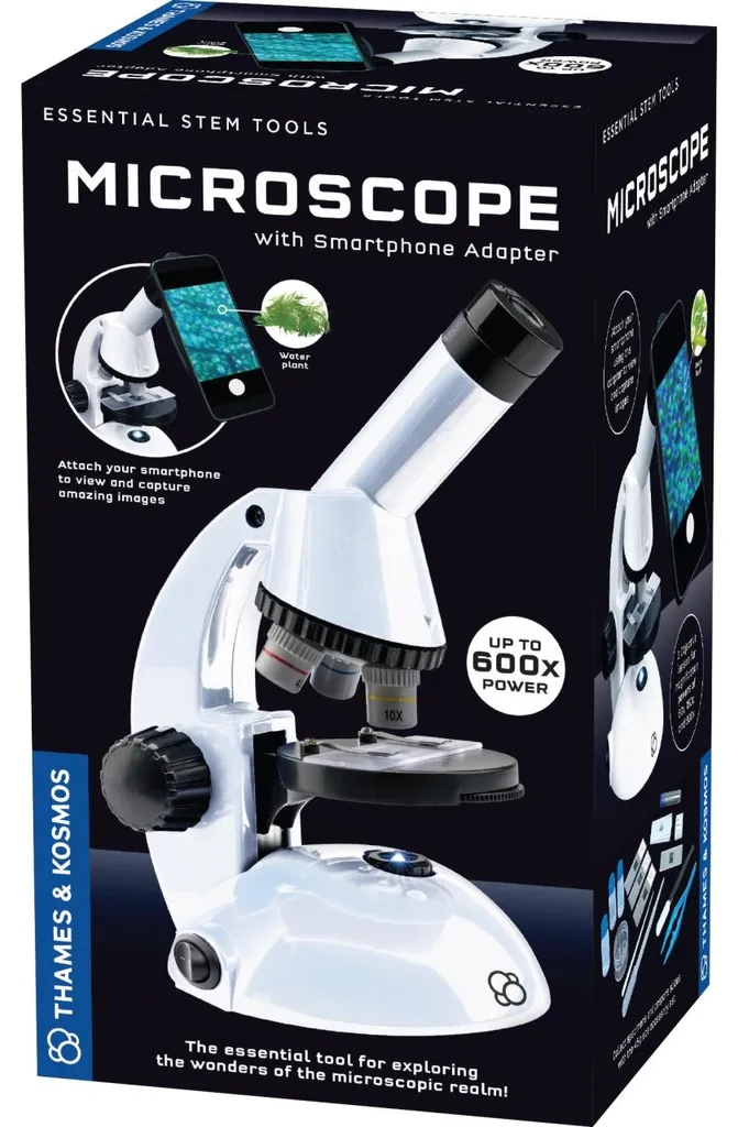 Kit Microscope STEM pour Découverte Biologie et Observation Smartphone