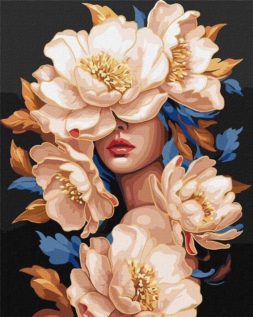 Malowanie po numerach - Kwiatowa piękność 40x50cm Zdjęcie produktu 