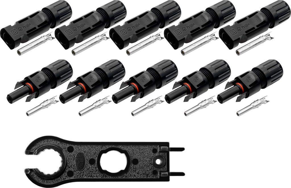 5 Paar MC4 Stecker ( Buchse + Stecker ) DC Steckverbinder Produktbild 