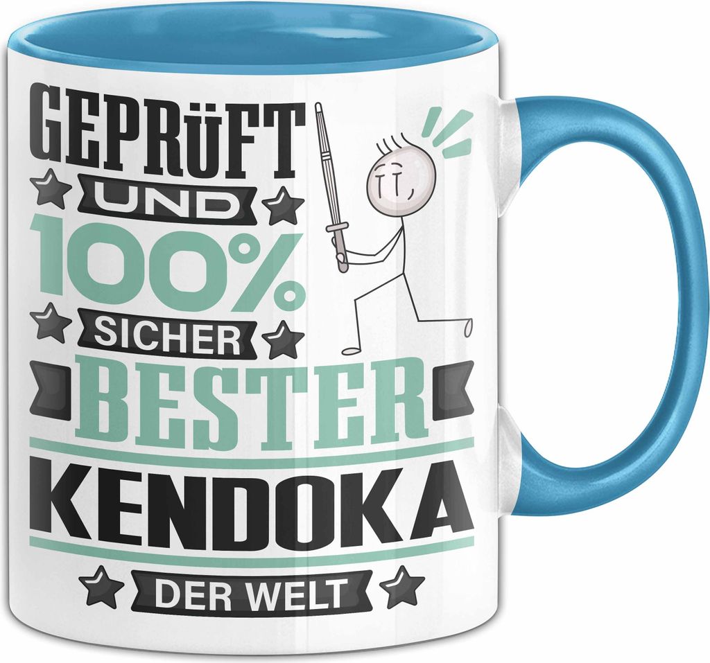 Kendoka Geschenk Lustiger Spruch für Kendoka Geschenkidee Bester Kendoka Der Welt (Blau)