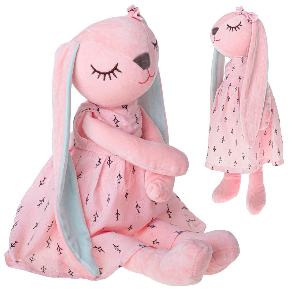 Peluche coniglio mascotte rosa 52 cm Immagine del prodotto 
