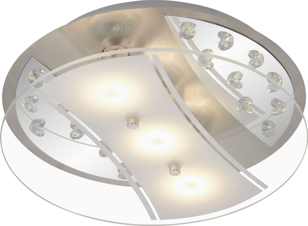 B-Kartonage Briloner  Maison LED Deckenlampe 3-flammig Rund Produktbild 