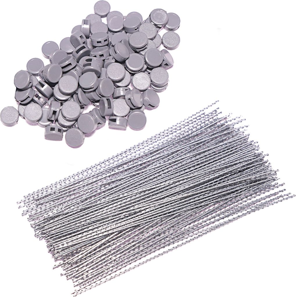 100 Plomben aus Kunststoff mit 8 mm Durchmesser und 100 mm Länge für Spendendosen von HMF