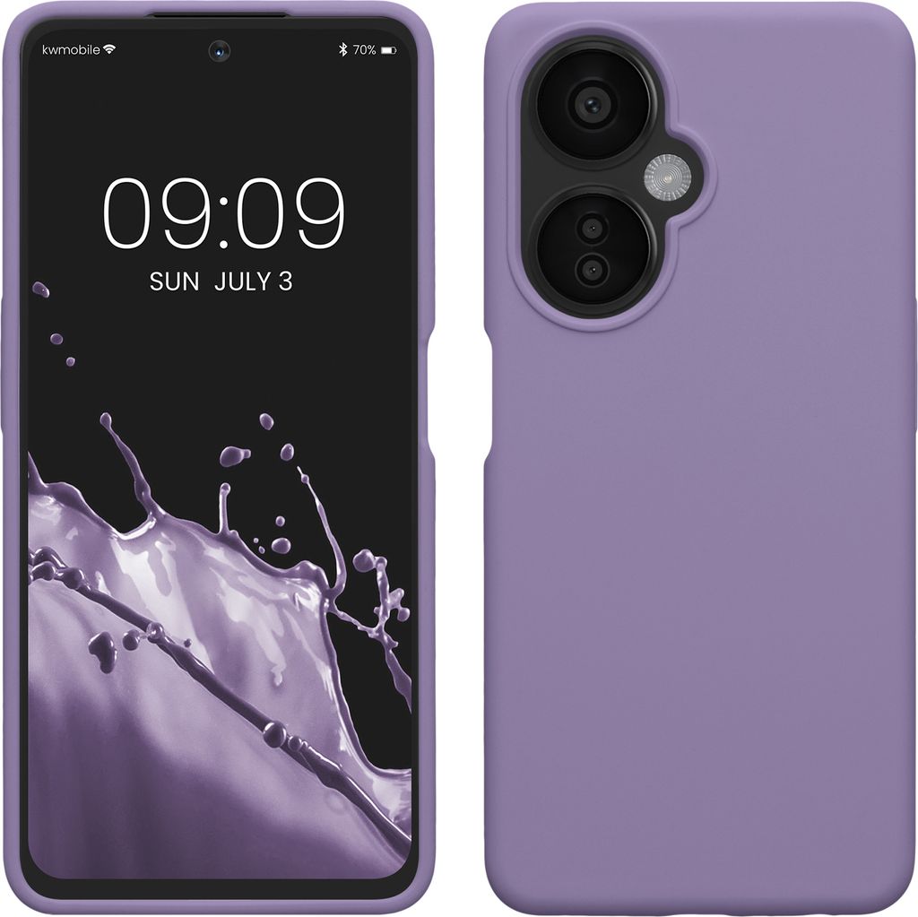 kwmobile Hülle kompatibel mit OnePlus Nord CE 3 Lite 5G / Nord N30 5G Hülle - Silikon Handy Case - Handyhülle weiche Oberfläche - kabelloses La...
