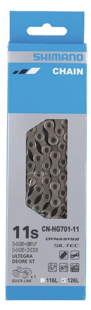 Shimano CN-HG701 Kette verpackt mit Schnellwechsler 126 Produktbild 