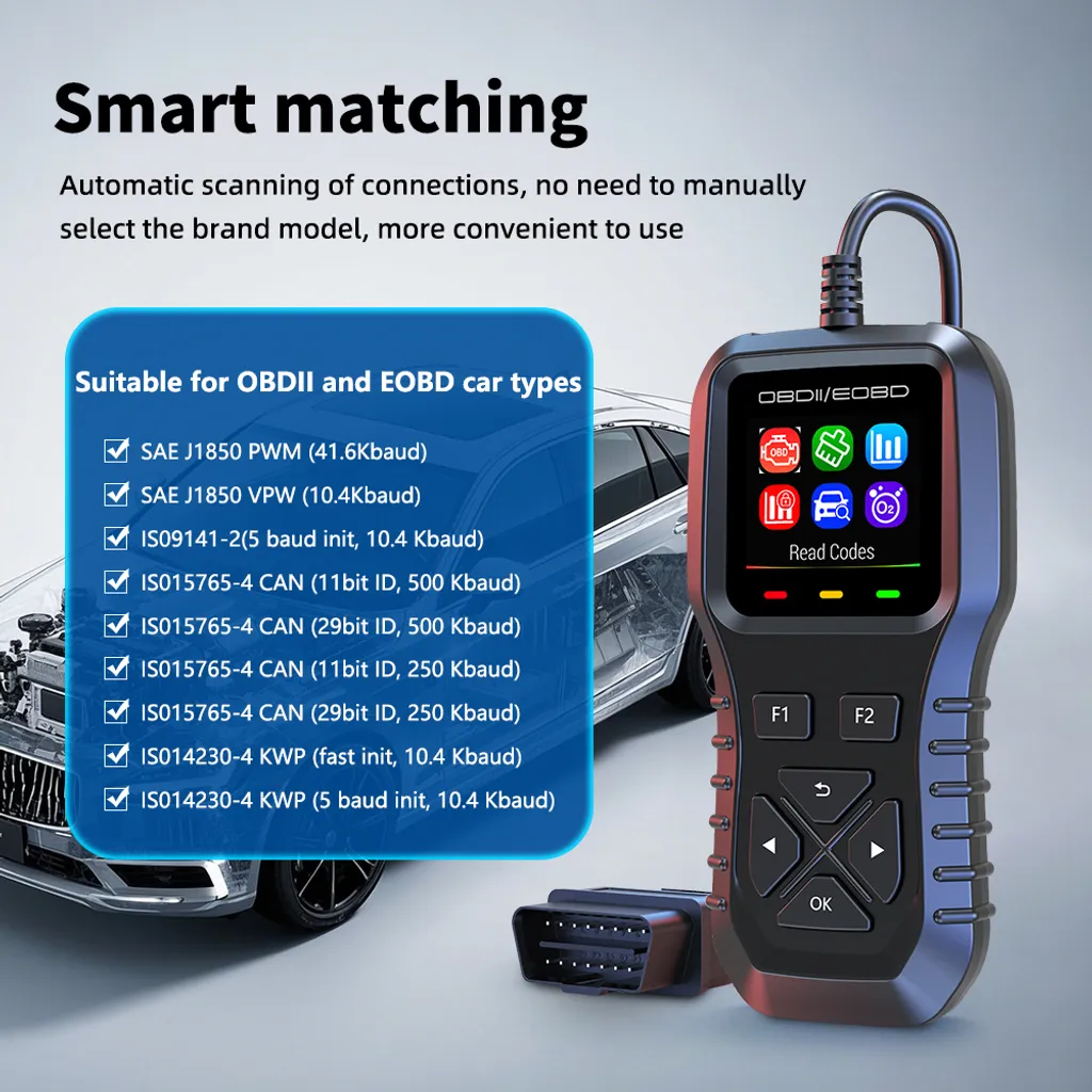 Lecteur de Code OBD2 Universel INF - Valise de Diagnostic Auto Moteur