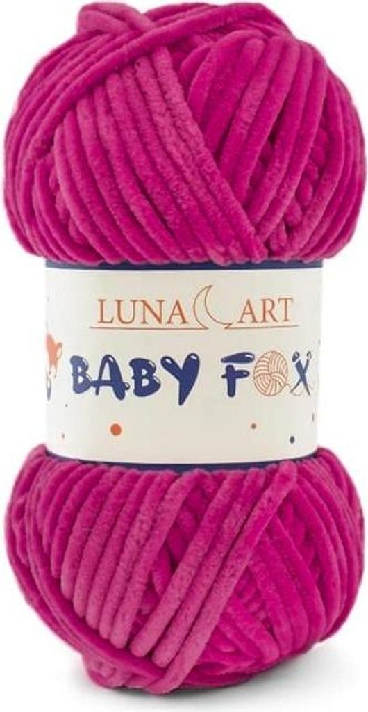 Luna Art Baby Fox Wolle Pinke Farbe, superweich, ideal für Babyartikel