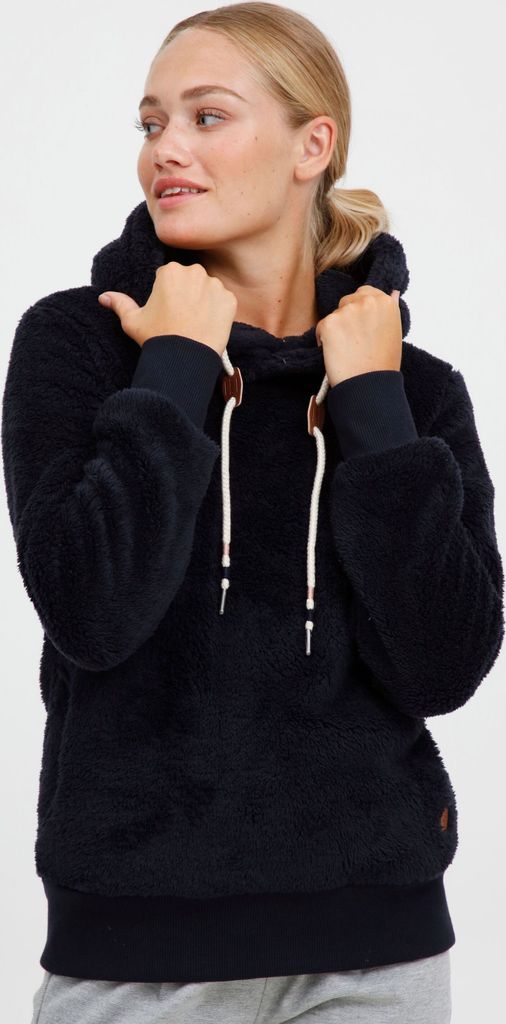 OXMO OXAnniken Fleecepullover Damen Kapuzenpullover Pullover mit Kapuze & Teddyfutter