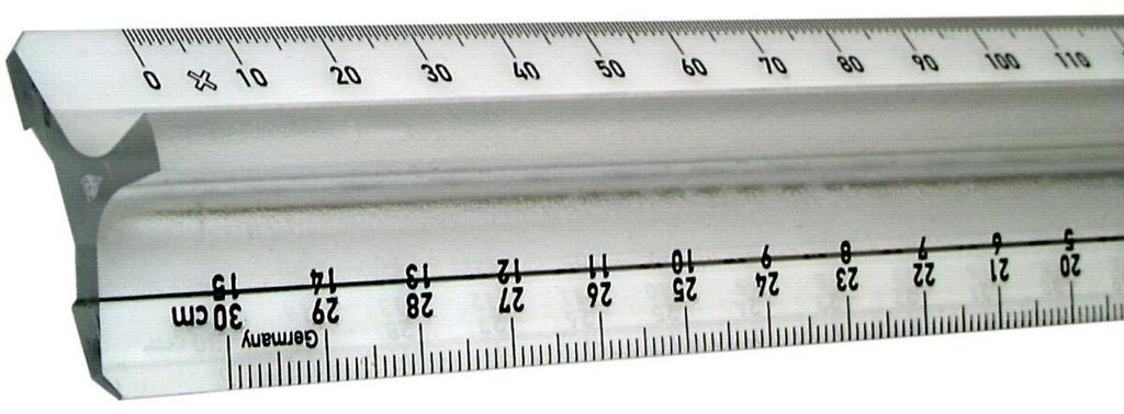 KUM® 202.01.09 Lineal Plastik mit Griff 30 cm Produktbild 