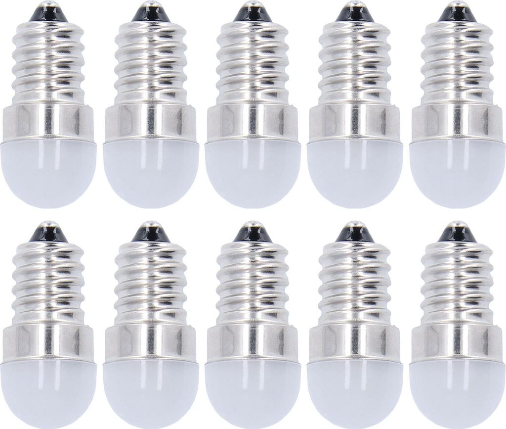 10 úsporných žiaroviek E14, teplé biele svetlo LED, malé Obrázok produktu 