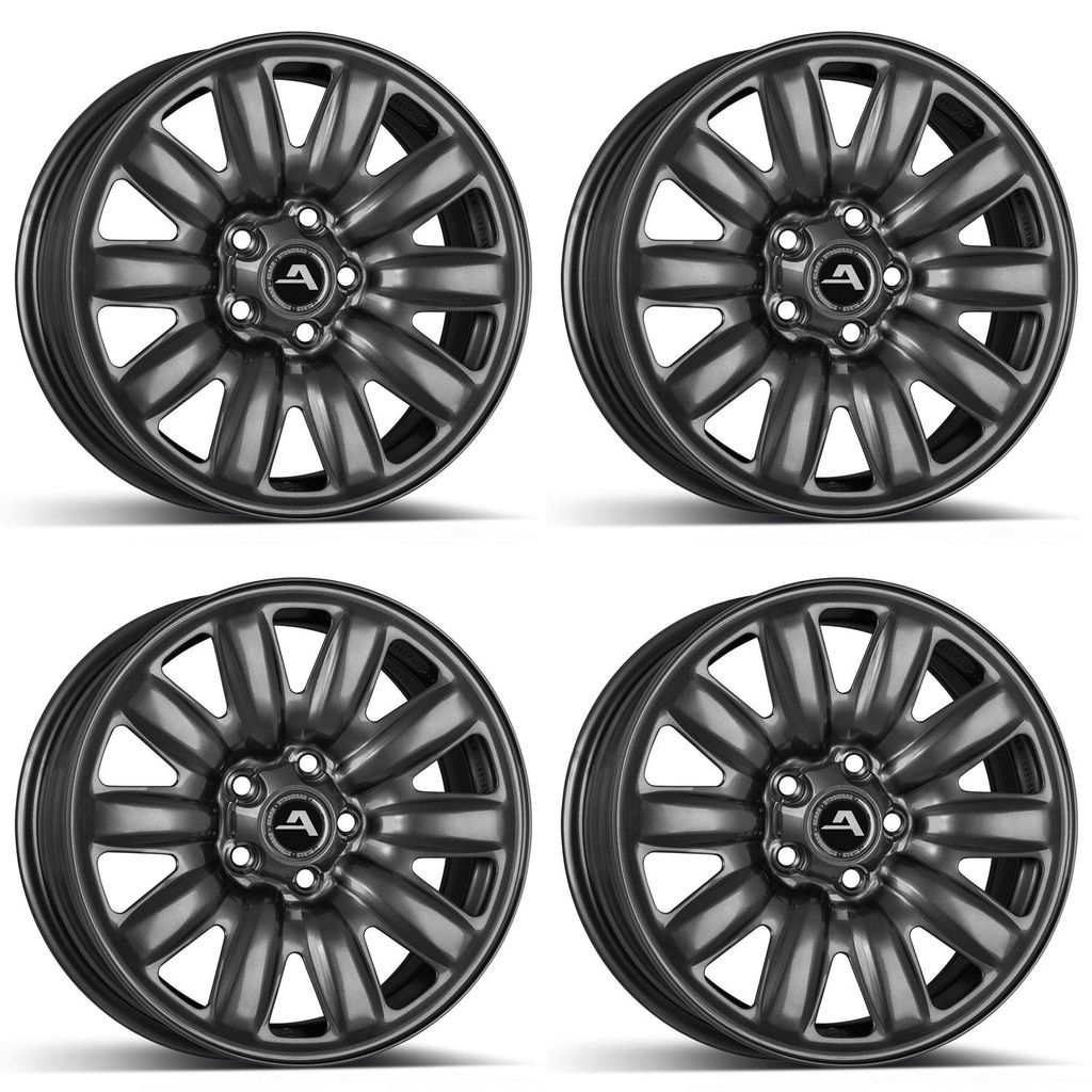 4x ALCAR HYBRIDRAD 03 grey 6x16 ET46 5x112 200001A kompatibel mit Cupra LEON LEON SP