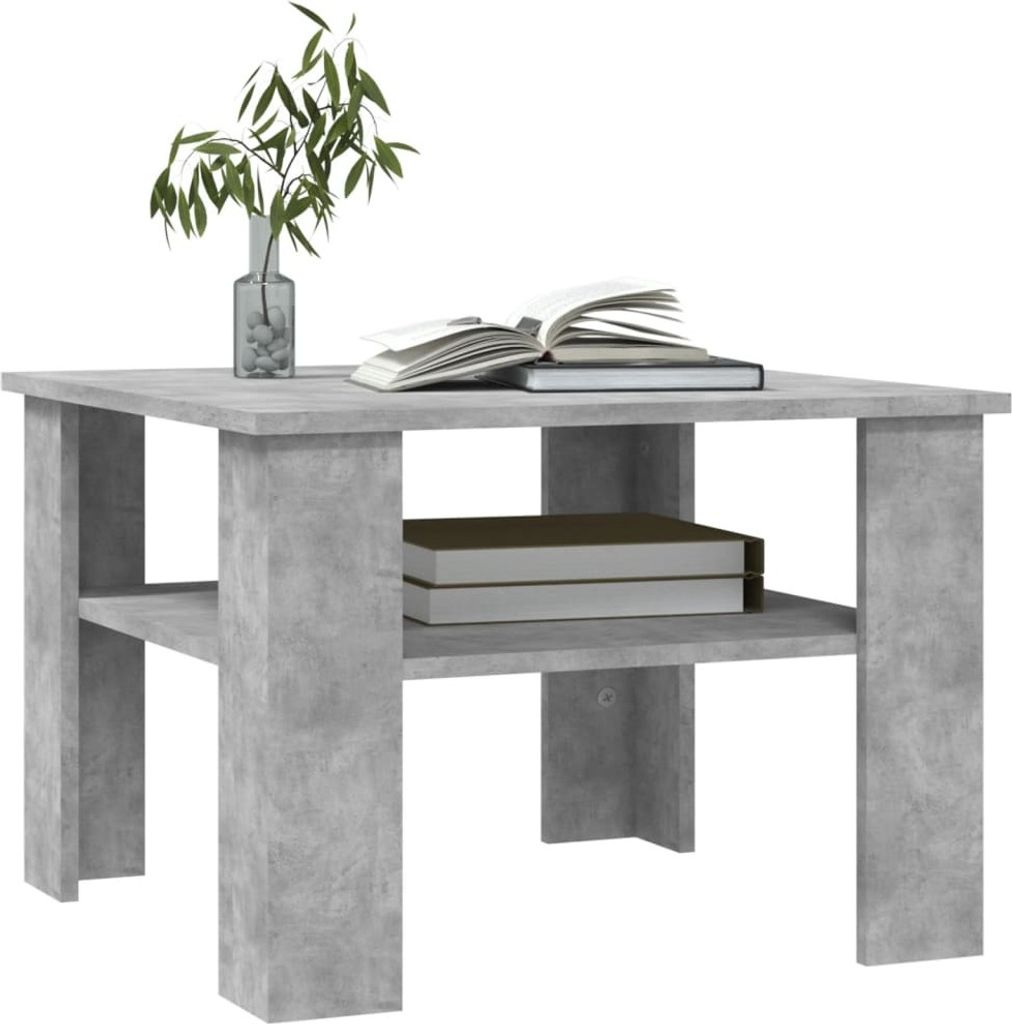 "Winter Sale" Couchtisch Betongrau 60x60x42cm Holzwerkstoff - clorisNeu214203 - Couchtische