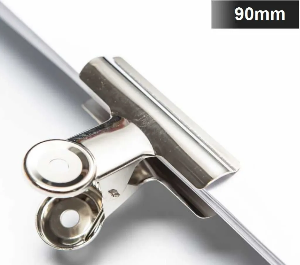 30 Mollette Acciaio 90mm per Alimenti | Chiusura Ermetica Sacchetti - 1