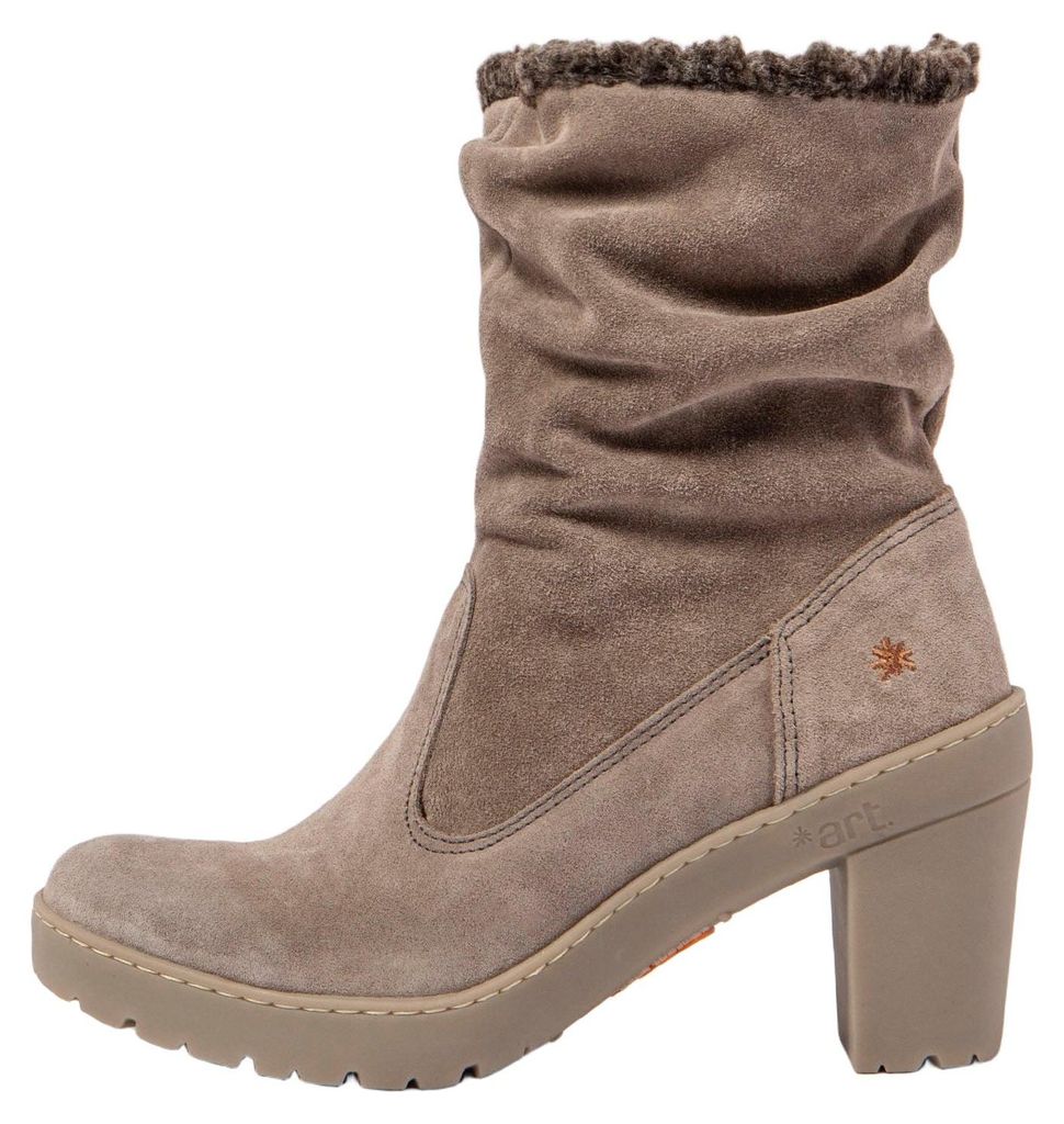 Art Stiefeletten mit Absatz Damen 1757 SILK SUEDE TAUPE/ TRAVEL Farbe Beige