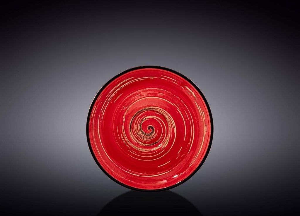 Soucoupe Wilmax 14 cm, rouge, porcelaine WL-669235/B Image du produit 