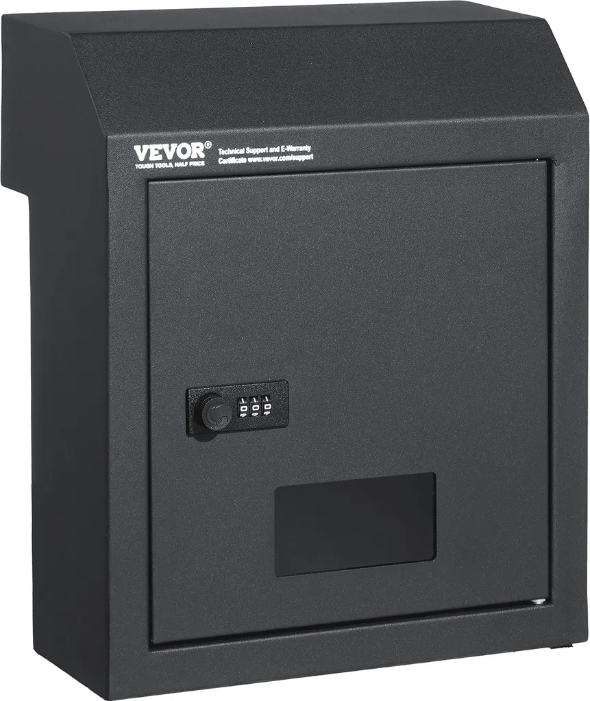 Porte de Boîte aux Lettres Murale VEVOR avec Code pour la Maison