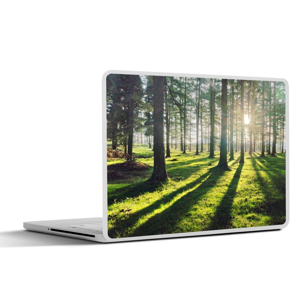 MuchoWow Laptop Aufkleber Sticker Cover Bäume - Natur - Wald 31x22.5 cm - Laptop-Deko