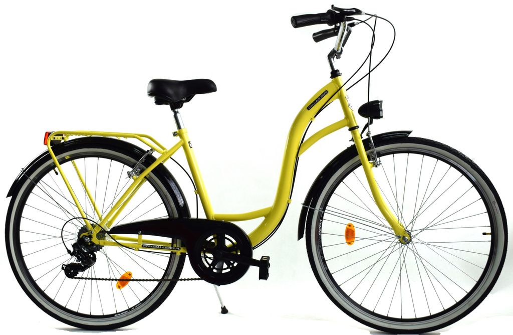 Rower Dallas City 26" 7spd - żółty z czarnym Zdjęcie produktu 