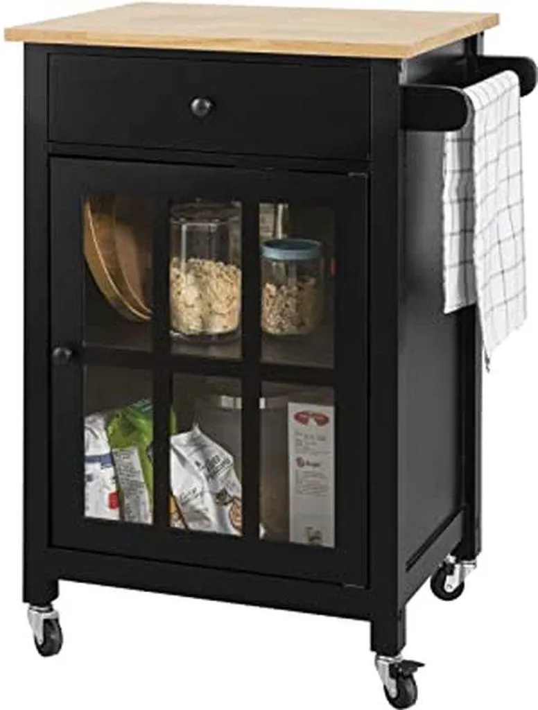 Îlot de cuisine mobile Rootz pour petit appartement et plan de travail
