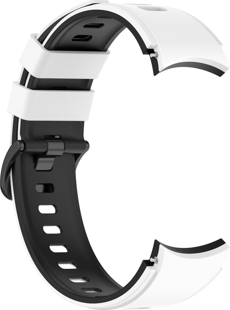 INF Weißes Schwarzes Silikonarmband für Samsung Watch 4 Produktbild 
