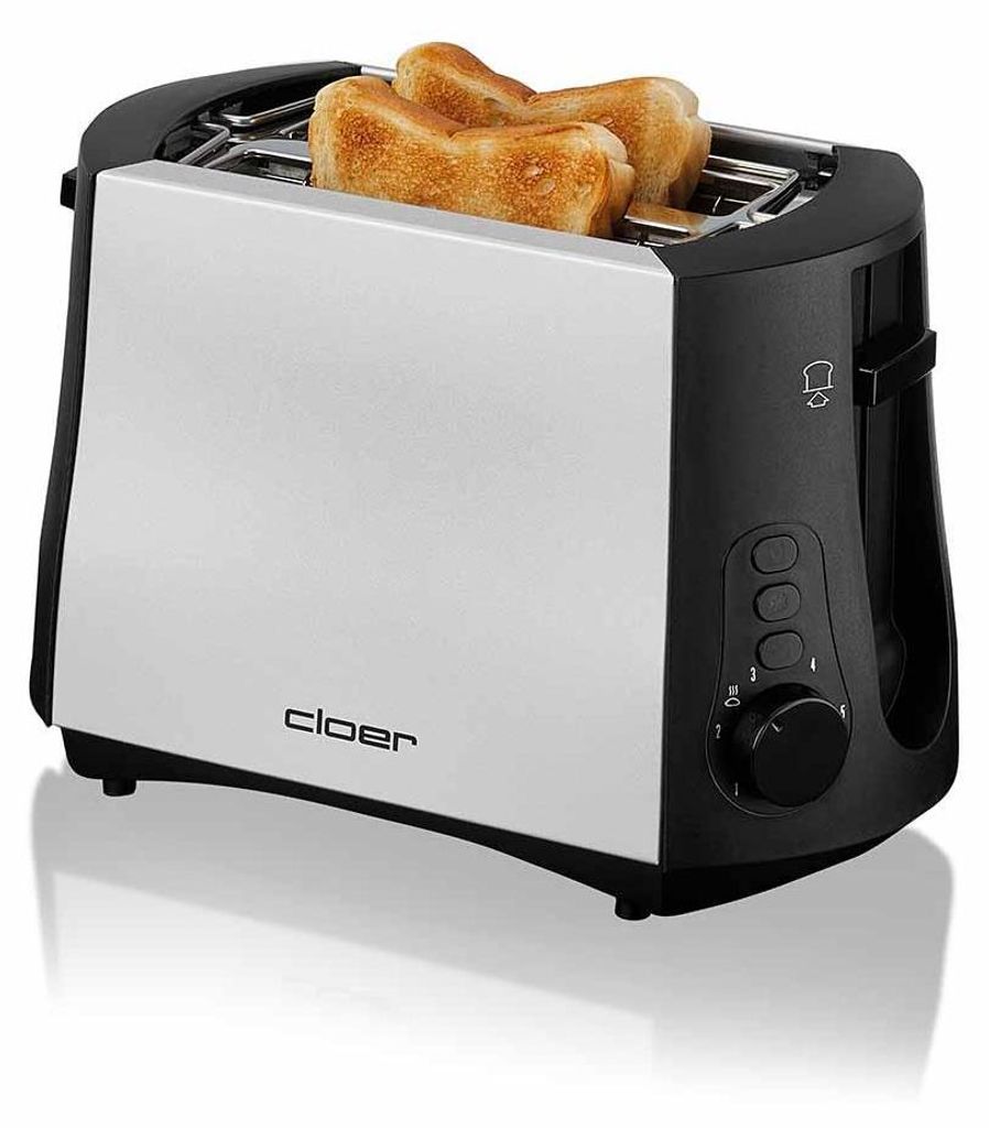 Cloer 3410 Toaster, 825 W, für 2 Toastscheiben, Produktbild 