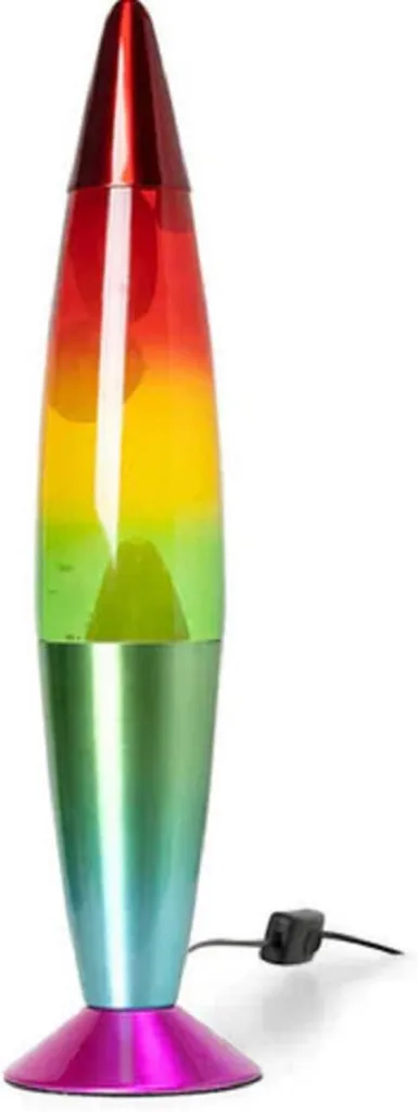 Lampe à lave animée arc-en-ciel Tobar - Effet de mouvement multicolore