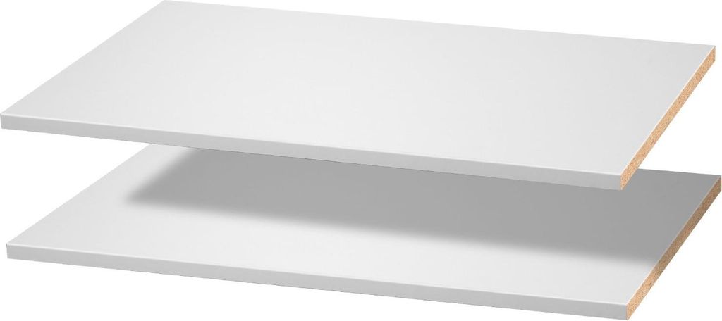 Einlegeboden Regalbrett - 2er-Set - Zuschnitt nach Maß - Für Schranksysteme und Kleiderschränke - Auch für Vitrinen geeignet - Holz-Regalboden ...