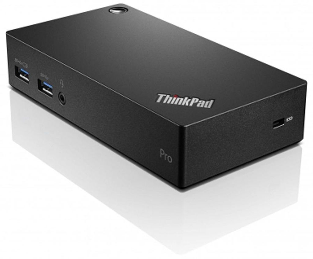 Lenovo ThinkPad USB 3.0 Pro Dock, Kabelgebunden, USB 3.2 Gen 1 (3.1 Gen 1) Type-A, 3,5 mm, 10,100,1000 Mbit/s, Schwarz, Lenovo