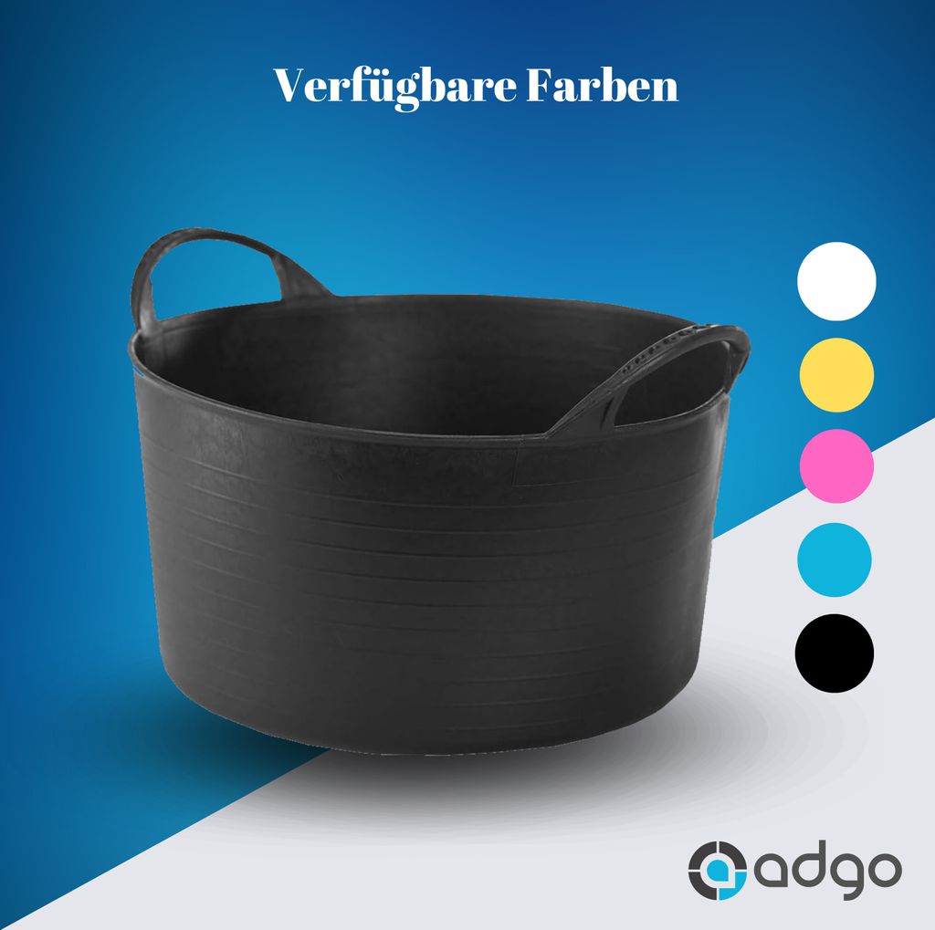 ADGO® Flexibler Eimer Stabiler Behälter Schwarz Eimer 55L Produktbild 4