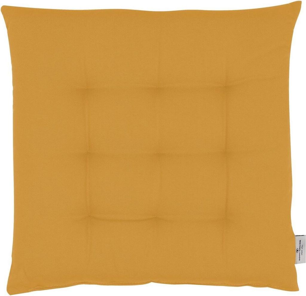 TOM TAILOR Sitzkissen mit 9 Punkt-Steppung DOVE Gelb 40 x 40 cm