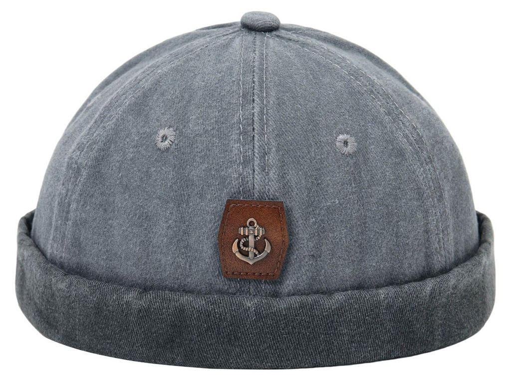 Leoberg Uni Docker Mütze Docker-Cap - Dockermütze in 152093-Grau-19