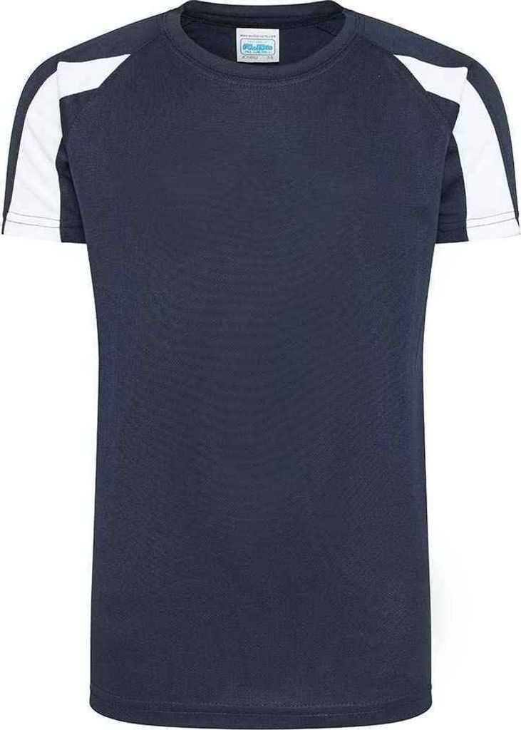 AWDis Cool - T-Shirt Feuchtigkeitsabweisend für Kinder PC5937 (116) (Dunkelblau/Arktisch Weiß)