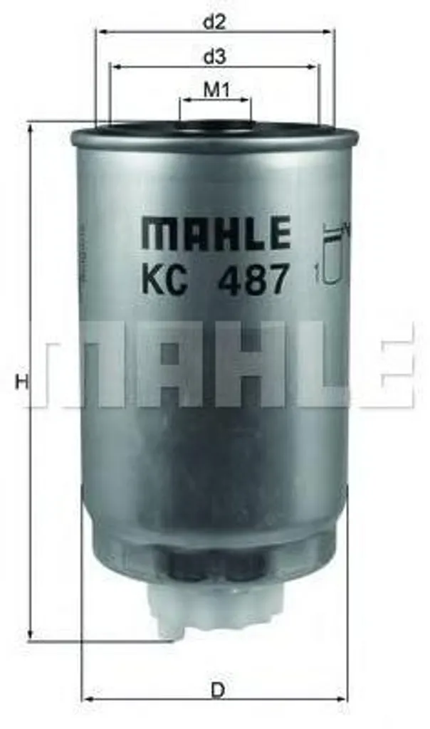 Filtre à carburant robuste KNECHT KC 487 avec média filtrant multicouche - 3