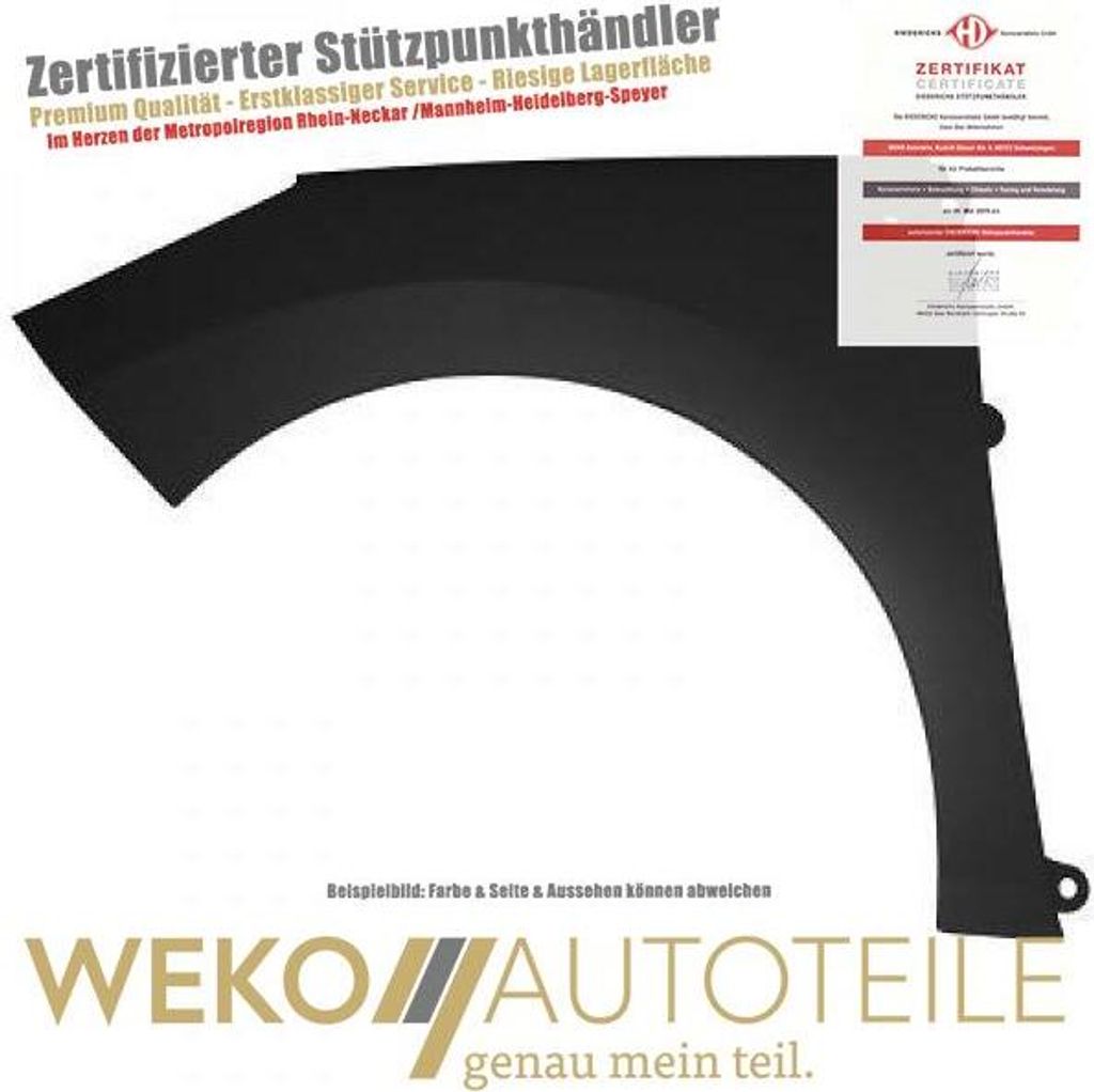 Kotflügel vorne links DIEDERICHS 4235007 für PEUGEOT
