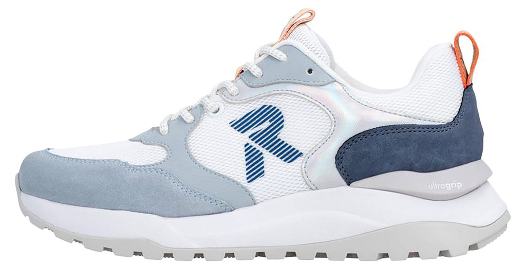 Rieker Damenschuhe Sneaker Low sportlicher Schnürer Weiß Freizeit, Schuhgröße:38 EU