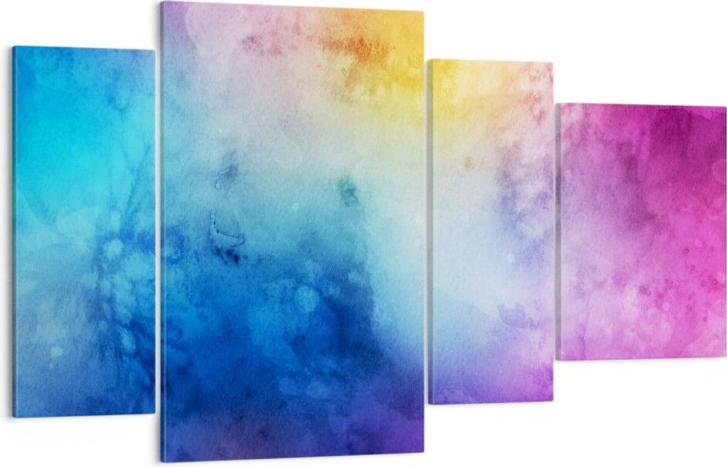 Bild auf Leinwand - Leinwandbild - Abstraktion modern - 120x70cm - Wand Bild - Wanddeko - Leinwanddruck - Bilder - Kunstdruck - Wanddekoration - Le...
