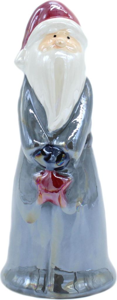 Dekorative Weihnachtsfigur Weihnachtsmann handbemalt Produktbild 
