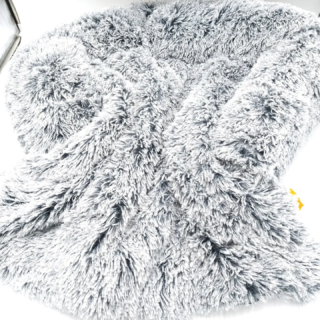 Panier pour Chien Douillet avec Couverture Intégrée pour Canapé Gris