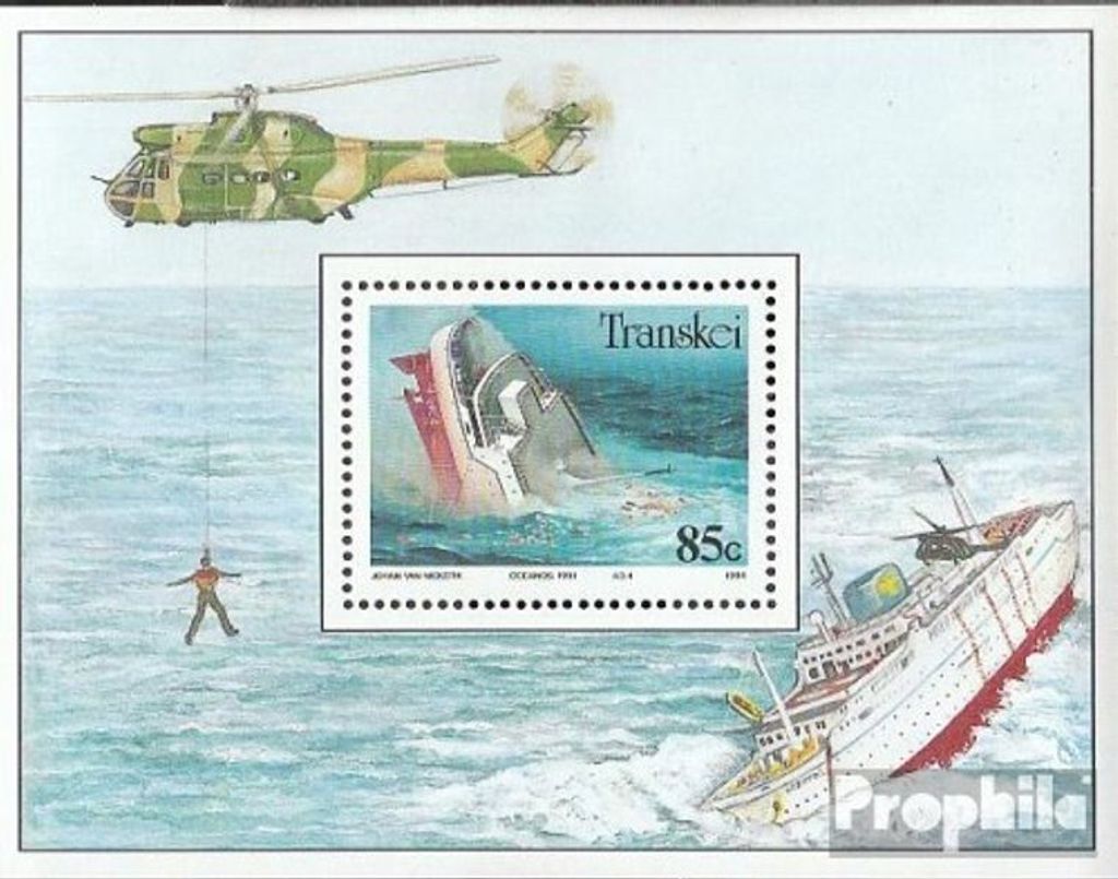 Briefmarken Südafrika - Transkei 1994 Mi Block12 (kompl.Ausg.) gestempelt Schiffswracks