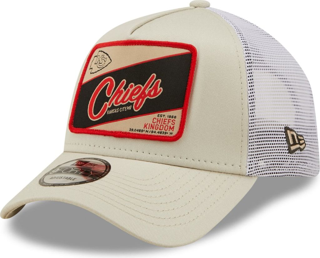 New Era A-Frame Trucker Cap - Kansas City Chiefs stone beige