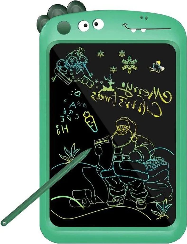 Tablette d'écriture LCD écran coloré 8,5" verte avec bouton d'effacement