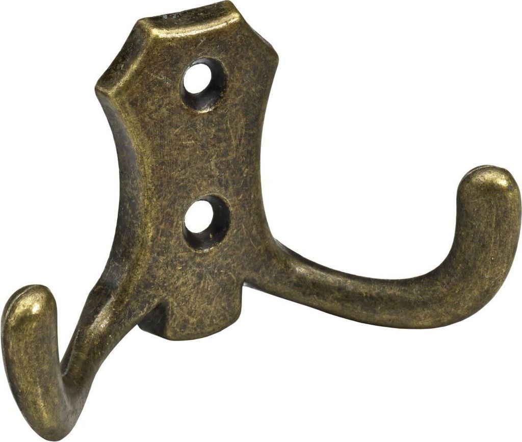 Hettich Mantelhaken 4,7 x 7,7 x 3,0 cm Zinkdruckguss brüniert - 1 Stück