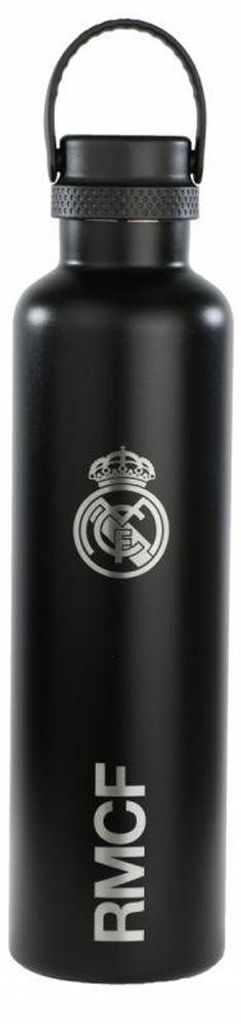 Real Madrid CF - Isolierte Wasserflasche, 1l PP7556 (Einheitsgröße) (Schwarz)