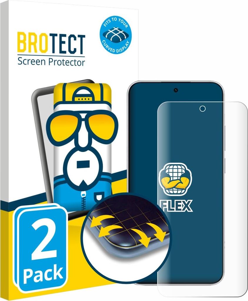 2x BROTECT Fullscreen Schutzfolie für Xiaomi Redmi Note 15 Pro 4G Displayschutz Folie Fullcover Klar Transparent