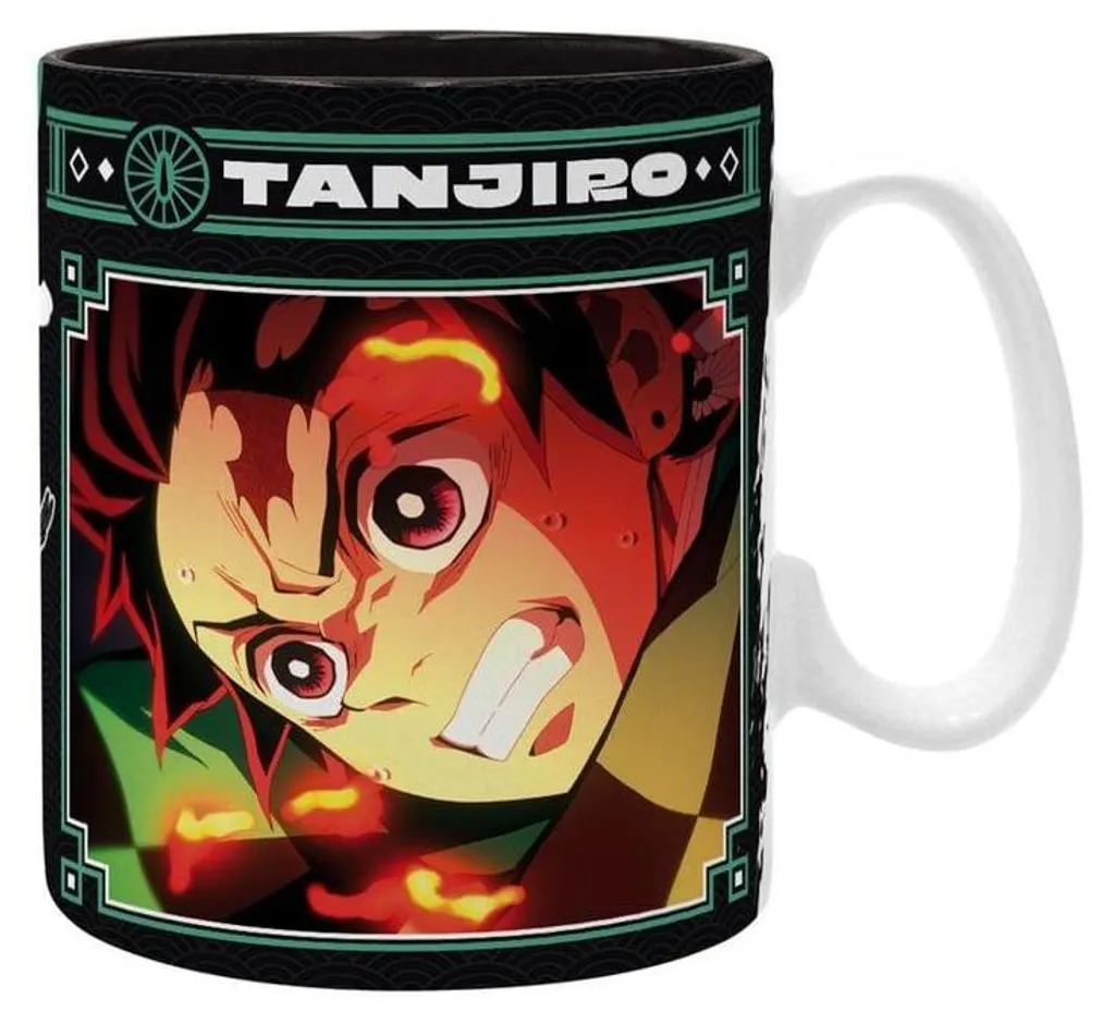 Idea Regalo Demon Slayer: Tazza Gigante Tanjiro Nero e Verde XXL - 1