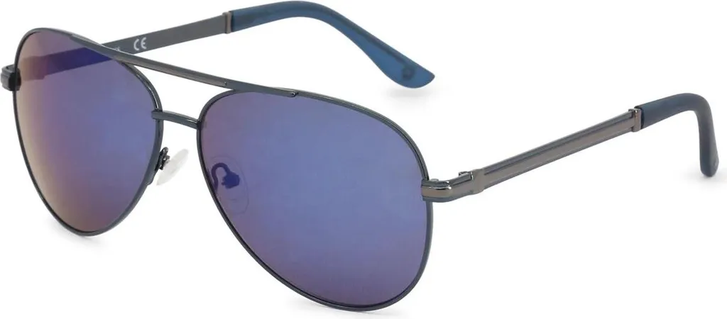 Guess GF0173 90X 61 Occhiali Sole Uomo Metallo Blu Specchiato
