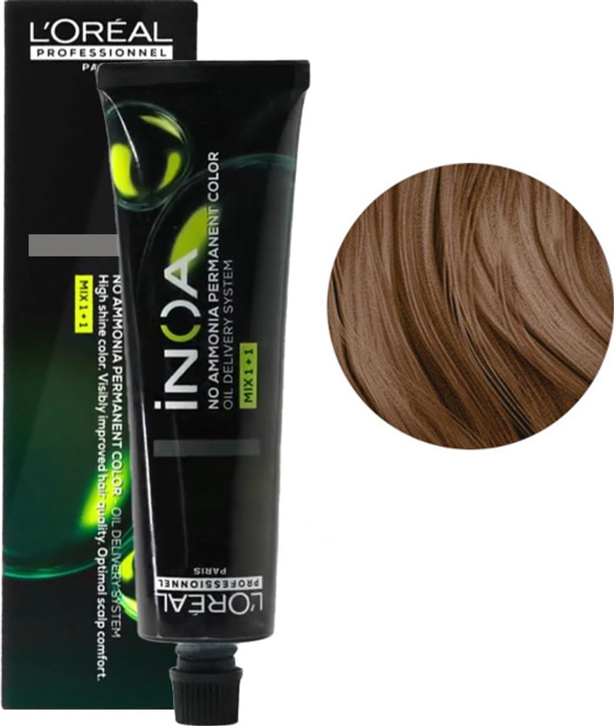 L'oréal Professionnel | Haarfarbe INOA - 60g - Blond 7 - Ammoniakfrei - Intensiv und Langanhaltend