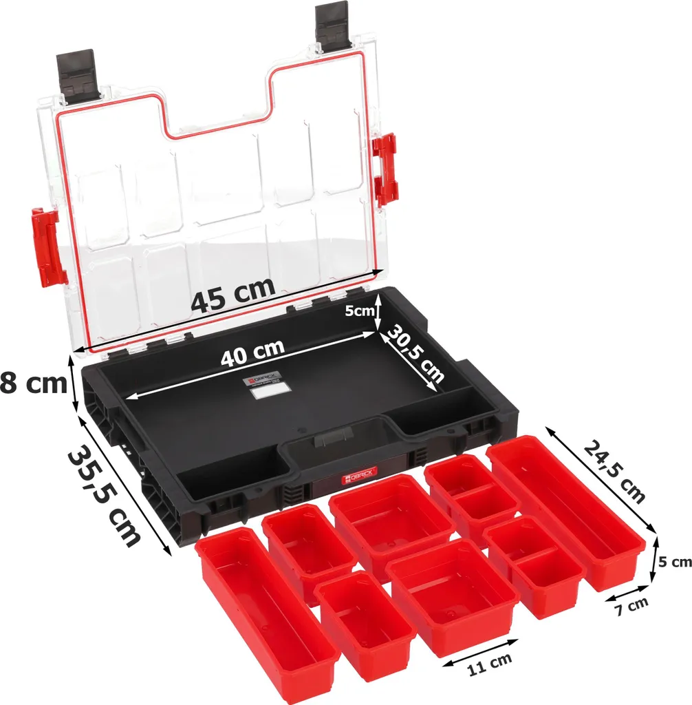 Rangement outils pour garage avec mallette modulaire et mousse interne - 8