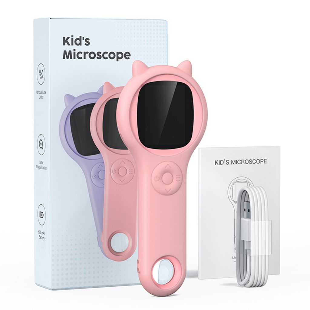 Mikroskop dla dzieci, 2-calowy ekran IPS, powiększenie Zdjęcie produktu 