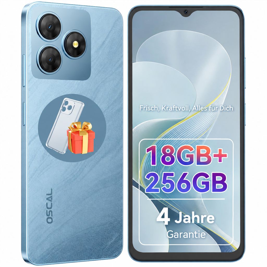 Blackview-OSCAL FLAT 2, compact, 18 (6+12) + 256 Go de Image du produit 